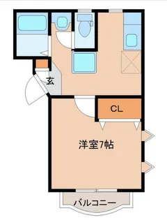 グランディ桜ヶ丘【1階】の間取り
