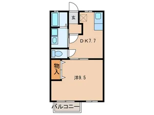 マンションギュゼ-ルII【2階】の間取り