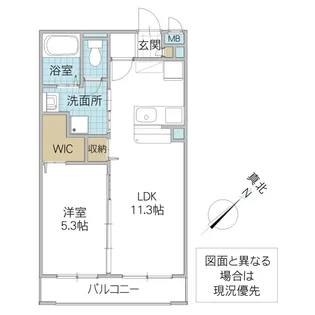 カーサ桜土浦【1階】の間取り