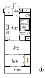 プロシード両国2【8階】の間取り