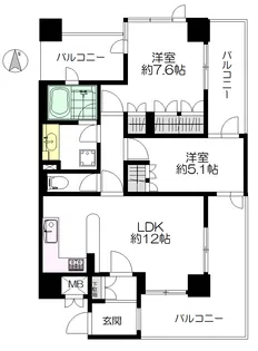 グランコピエ浅草雷門【4階】の間取り