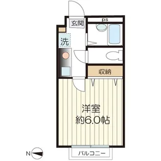 ハイブリッジ三田II【1階】の間取り