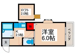 ホワイトヴィラ【2階】の間取り