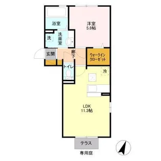 イルマーレ【3階】の間取り