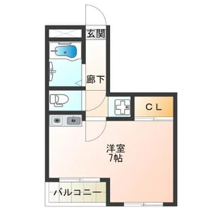 ナニワIII番館【3階】の間取り
