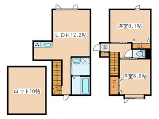 コ-ポ新琴似613の間取り