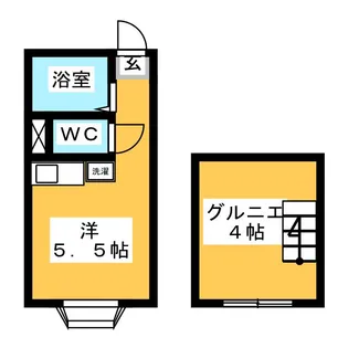 フローレンス府中【1階】の間取り