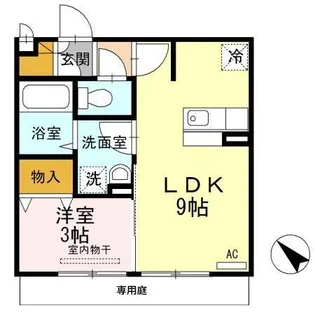 ポポラート木場【1階】の間取り