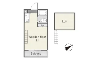 コーポラッコの昼寝【2階】の間取り