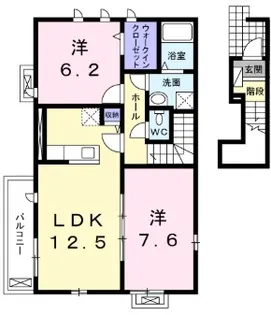 プラシード【2階】の間取り