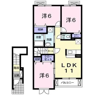 メゾン・ド・パストラル【2階】の間取り