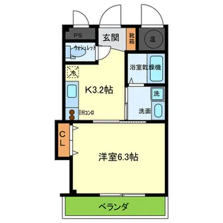 Ms cubeI【2階】の間取り