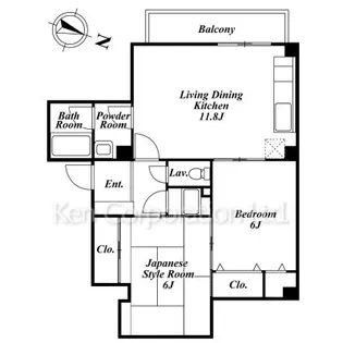 メゾンブランシュ代々木【3階】の間取り