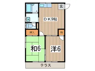 グランデュ-ル鎌倉【1階】の間取り