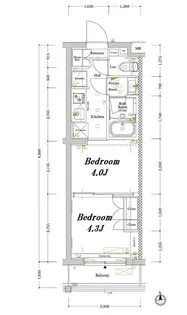 アークマーク中野坂上【2階】の間取り