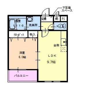 ル・シェルコート【2階】の間取り