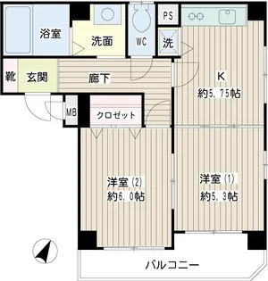 プラティーク鶴見中央【3階】の間取り