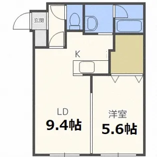 レモネード栄通【1階】の間取り