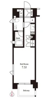 イプセ蒲田WEST【2階】の間取り