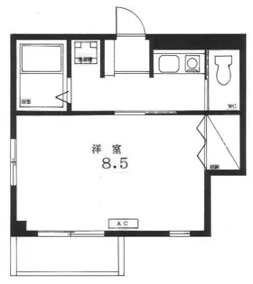 サンハイツ【3階】の間取り