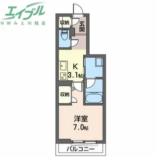 HAL山の手deux【3階】の間取り