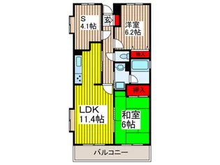 スターコート北浦和【5階】の間取り