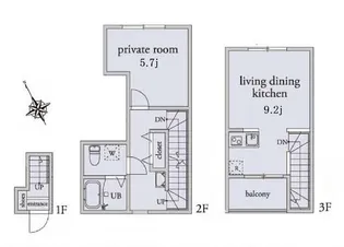 アーベインテラス駒込IIの間取り