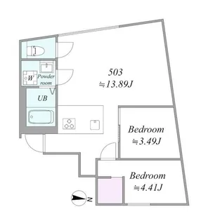 trias127【5階】の間取り