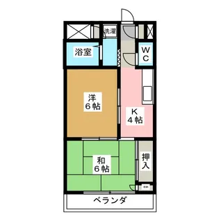 ファミーユ植木【1階】の間取り