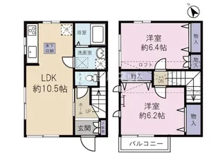 テラスハウス ホンダの間取り
