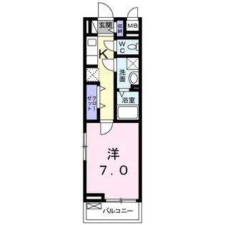 プリティ-堺【3階】の間取り