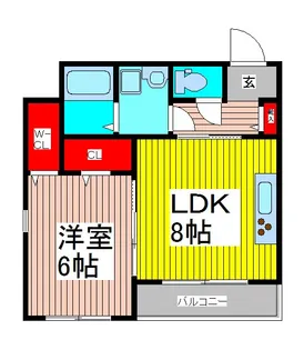 アジュール【3階】の間取り