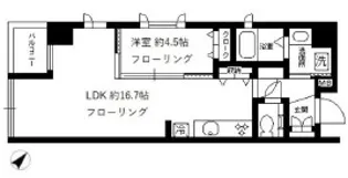シトラス東日本橋【5階】の間取り