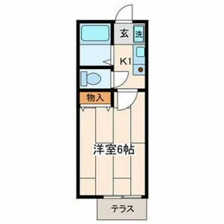 ファランドール座間【1階】の間取り
