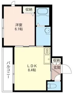 シーセント【3階】の間取り