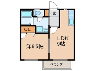 グローリーハイツ【2階】の間取り