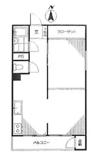 自由ヶ丘グリーンハウス【3階】の間取り