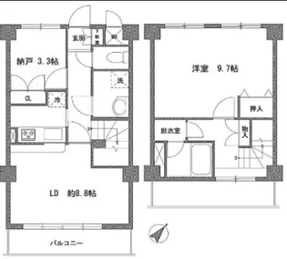 クレール川原【6階】の間取り