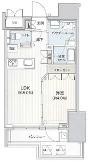 インプレストコア四谷坂町【9階】の間取り