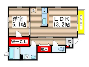 アムール Petit FK【1階】の間取り