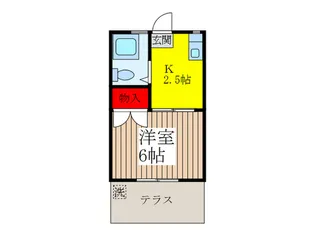 ジョイハウス大山【1階】の間取り