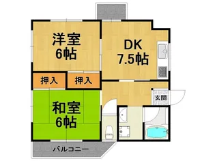 富士マンション【3階】の間取り