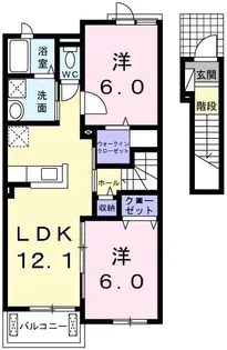フェリオ【2階】の間取り