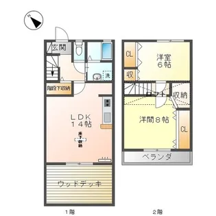 M マーガレット II【1階】の間取り