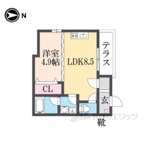 ALEGRIA仁川【1階】の間取り