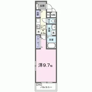 Pradera吉川美南【1階】の間取り