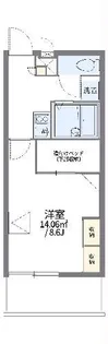 レオパレスエコミックユー【1階】の間取り