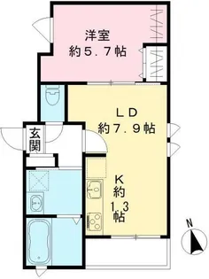 リッジ代沢【2階】の間取り
