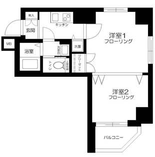 クローバーコート黒門町【9階】の間取り
