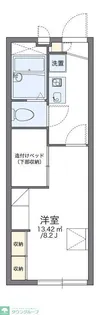レオパレスグレース赤坂【2階】の間取り
